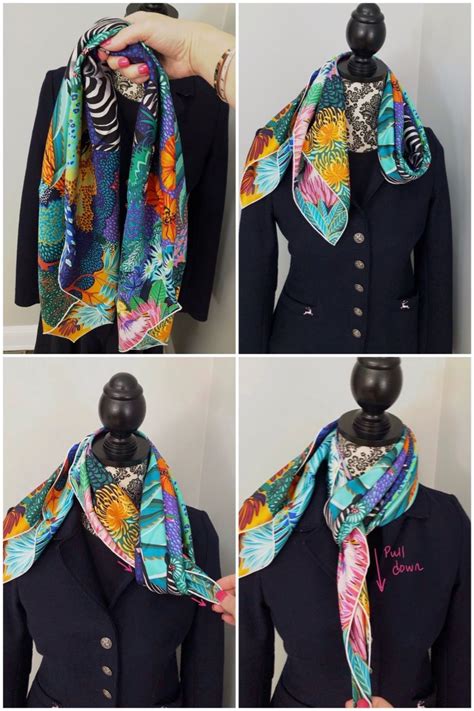 hermes scarf tying tutorial|Hermes scarf tying guide pdf.